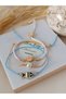 3 Lu Bracelet/Set Flower Pearl Fish Luck - 3
