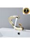 New Design Matte Gold Color Bathroom Sink Faucet - Imported - 5