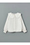 Lcw Kids Ecru Baby Lapel Polka Dot Shirt for Girls