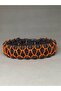 Black Macrame Survival Bracelet - Camper Bracelet, Cobra Paracord