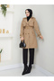 Double Breasted Lapel Waterproof Women's Trench Coat Rc3082 - 6