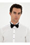 White Slim Fit Cuffed Cotton Blend Tuxedo Shirt 50285569-Vr013 - 2