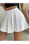 A-Line Skirt with Shorts Skirt Shorts Elastic Waist Skirt Flight Skirt Sports Skirt Full Lycra Skirt - 6