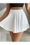 A-Line Skirt with Shorts Skirt Shorts Elastic Waist Skirt Flight Skirt Sports Skirt Full Lycra Skirt - 3