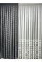 Crossed Eaves Drapery Cotton Linen Gray Drapery Curtain 1/2.5 Medium Dense Pleat Single Wing - 2
