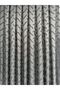 Cross Fringe Background Curtain Cotton Linen Dark Gray Background Curtain 1/3 Dense Pleated Single Panel - 4