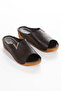 Inside Out Genuine Leather Orthopedic Wedge Sole Women's Slippers - 4