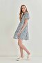 Leopard Pattern Front Buttoned Wide Cut Dress - 5