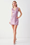 Waist Detailed V-Neck Dress - 3
