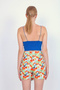 Patterned Button Front Short Skirt - 5
