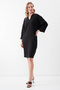 V-Neck Sleeve Button Detailed Pocket Dress - 3
