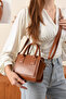 Boxed Three-Compartment Hand and Shoulder Bag - 2