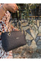 Women's Chain Print Patterned Hand and Shoulder Bag Size: 24 X 20 cm - 8