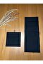 6 Pieces Black Gardenia Linen Square Cocktail Presentation Napkins