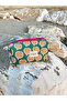 Pomegranate Pattern Fabric Toiletry Bag, Portable Toiletry Bag Travel Bag