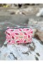 Strawberry Pattern Fabric Toiletry Bag, Portable Toiletry Bag Travel Bag