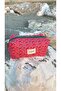 Pink Tiny Flower Pattern Fabric Toiletry Bag, Portable Toiletry Bag Travel Bag - 2