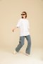 Women's 2-Pack White/Black Oversize Crew Neck 100% Cotton Plain Basic Summer T-Shirt - 6