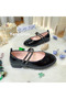 Girl's Black Color Stone Orthopedic Sole Stylish Ballet - 3