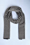 وشاح تريكو منقوش بنقشة Houndstooth - 4