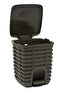 سلة مهملات مربعة بدواسة من Palm 9 LT - رمادي أنثراسايت - 2