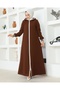 Imported Honeycomb Fabric Ferace - Brown - 2