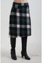 Green Plaid Bell Skirt - 4