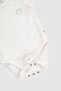 2-Piece Organic Cotton Snap Fastener Twig Ecru Baby Undershirt Set - 5