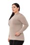 Large Size Half Fisherman Long Sleeve Viscose Mink Body - 4