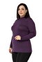 Large Size Half Fisherman Long Sleeve Viscose Plum Body - 4