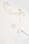 2-Piece Long Sleeve Adjustable Snap Fastener Organic Cotton Bodysuit Twig Ecru - 7
