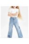 Flared Leg Girl's Jean Trousers - 3