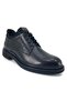 3456 Heeled Rubber Sole Men's Shoes-Black