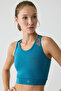 Lissa Women's Tulle Detailed Blue Undershirt - 4