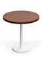 Round Pantry Table, Simple Modern Design Coffee Task for Home Office, (80 cm Dia, Dark Walnut)