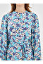 Lcw Modest Blue High Neck Floral Dress - 3