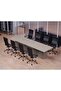 Ultra-Crafted Conference Meeting Table, Office, Conference Room Table-Light Concrete, 360CM