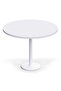 Round Pantry Table, Simple Modern Design Coffee Task for Home Office, (100 cm Dia, White)