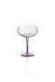 Blue Pink 280 ml Footed Glass Ice Cream Bowl