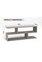 Modern TV Stand and Coffee Table with 2 Tier Storage Shelf, Monitor Stand for Home-LIGHT CONCRETE - 4