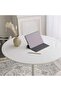 Round Pantry Table, Simple Modern Design Coffee Task for Home Office, (80 cm Dia, White) - 4