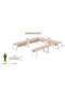 Vorm 136-16 U-Shaped Conference Meeting Table for Office 12 Person Capacity-Oak - 4