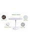 Round Pantry Table, Simple Modern Design Coffee Task for Home Office, (100 cm Dia, White) - 2