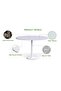Round Pantry Table, Simple Modern Design Coffee Task for Home Office, (120 cm Dia, White) - 2