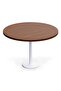 Round Pantry Table, Simple Modern Design Coffee Task for Home Office, (120 cm Dia, Dark Walnut)