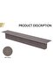 Simplistic Conference Table for Office, Meeting Table, Room Table-Anthracite Linen, 600CM - 2