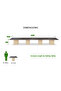 Projekt 7 Rec 600 20 Seater Square Modular Conference Table Walnut - 4