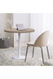 Round Pantry Table, Simple Modern Design Coffee Task for Home Office, (80 cm Dia, Linen) - 5