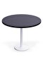 Round Pantry Table, Simple Modern Design Coffee Task for Home Office, (100 cm Dia, Black)