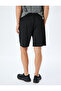 Geometric Printed Pocket Detailed Basic Waist Lace-Up Sports Shorts - 4